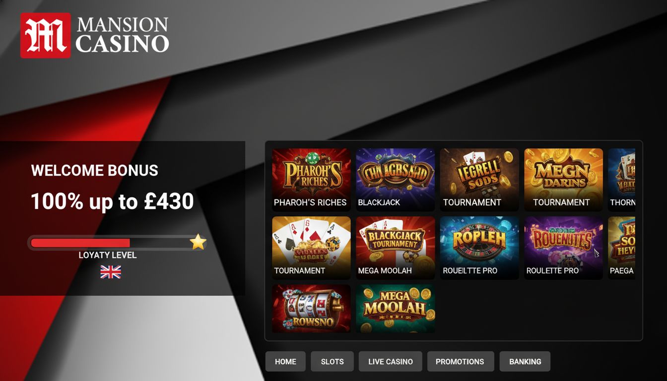 A playerās welcome bonus display with leaderboard-style progress tracker and the bonus offer of Ā£430.