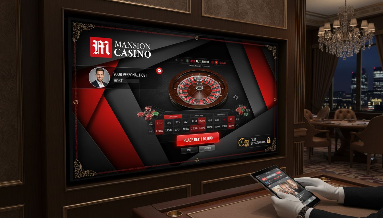Visual of high-limit betting with luxury service indicators and large stakes